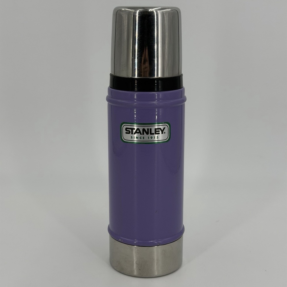 Stanley Lavender 16oz Vacuum Bottle Camping Soup THERMOS Cup Rare EUC